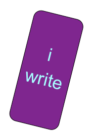 
i write